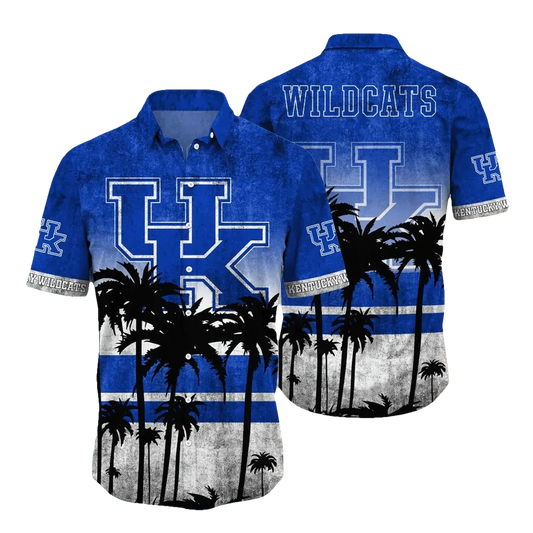 Kentucky Wildcats Aloha Hawaiian Shirt, NCAA Hawaiian Shirt Moonbestprint