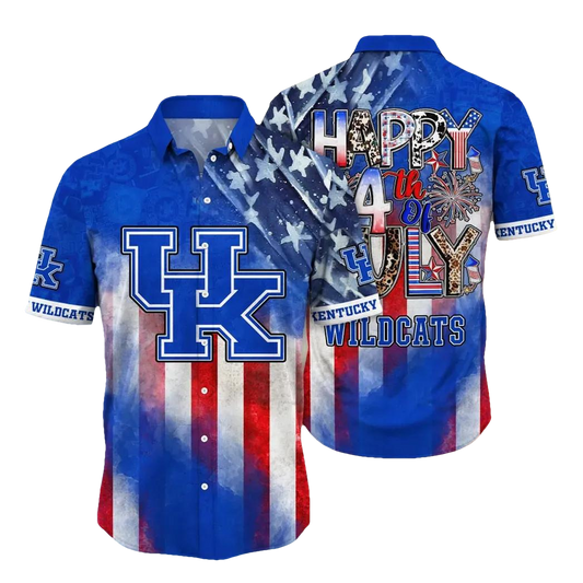Kentucky Wildcats NCAA Aloha Hawaiian Shirt, NCAA Hawaiian Shirt Moonbestprint