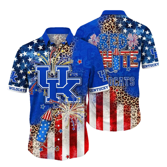 Kentucky Wildcats NCAA Aloha Hawaiian Shirt 2, NCAA Hawaiian Shirt Moonbestprint