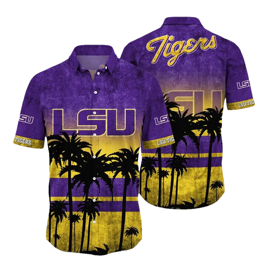 LSU TIGERS Aloha Hawaiian Shirt, NCAA Hawaiian Shirt Moonbestprint