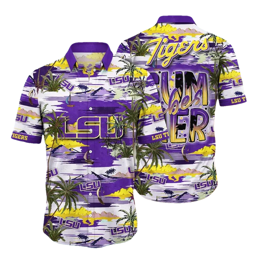 LSU TIGERS NCAA Flower Aloha Hawaiian Shirt 7, NCAA Hawaiian Shirt Moonbestprint