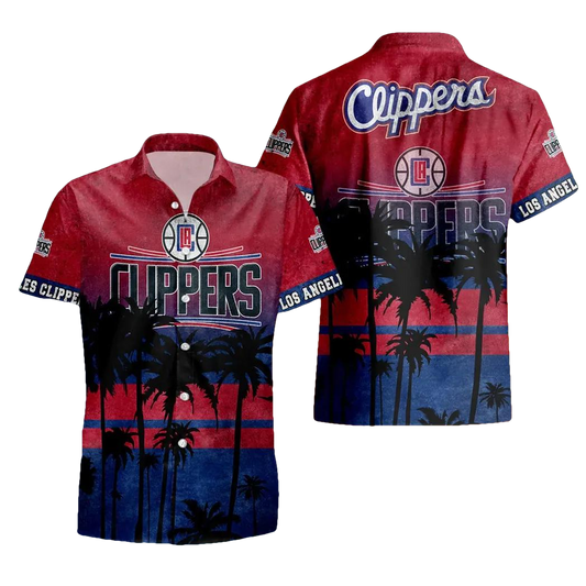 Los Angeles Clippers Aloha Hawaiian Shirt, NCAA Hawaiian Shirt Moonbestprint