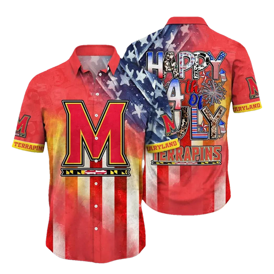 Maryland Terrapins NCAA Aloha Hawaiian Shirt, NCAA Hawaiian Shirt Moonbestprint