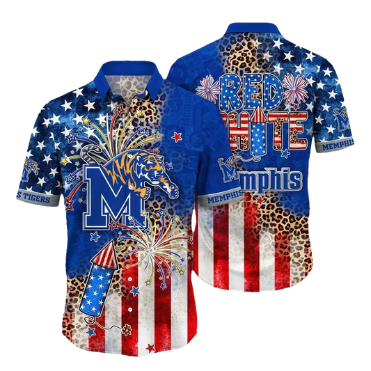 Memphis Tigers NCAA Aloha Hawaiian Shirt 1, NCAA Hawaiian Shirt Moonbestprint