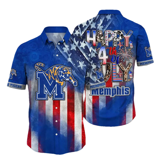 Memphis Tigers NCAA Aloha Hawaiian Shirt 2, NCAA Hawaiian Shirt Moonbestprint