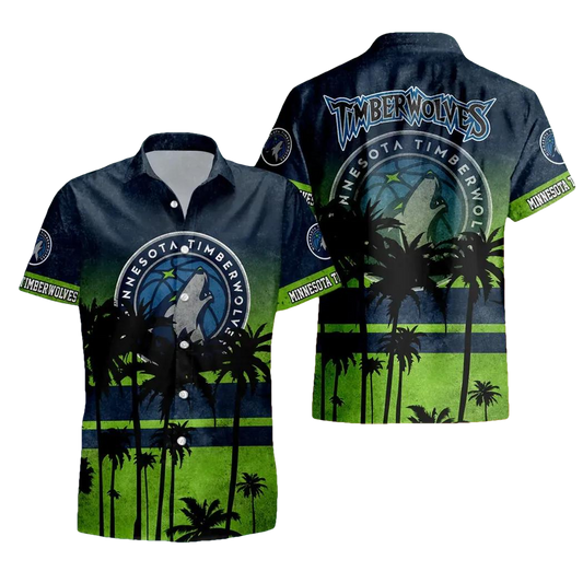 Minnesota Timberwolves Aloha Hawaiian Shirt, NCAA Hawaiian Shirt Moonbestprint