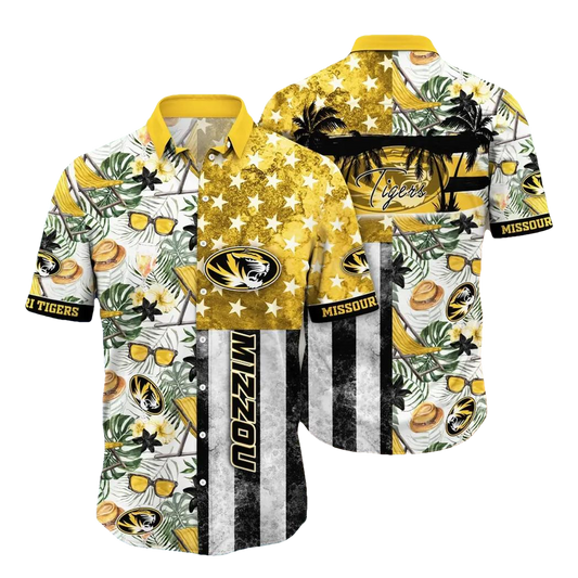 Missouri Tigers NCAA Flower Aloha Hawaiian Shirt 12, NCAA Hawaiian Shirt Moonbestprint