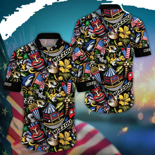 Missouri Tigers NCAA Flower Aloha Hawaiian Shirt 14, NCAA Hawaiian Shirt Moonbestprint