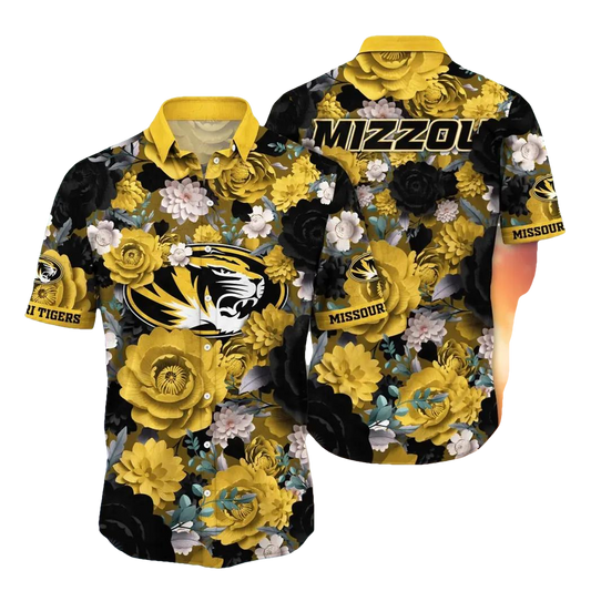 Missouri Tigers NCAA Flower Aloha Hawaiian Shirt 4, NCAA Hawaiian Shirt Moonbestprint