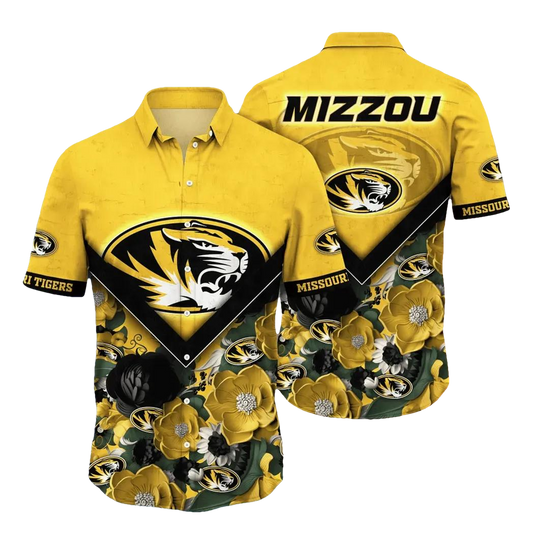 Missouri Tigers NCAA Flower Aloha Hawaiian Shirt 5, NCAA Hawaiian Shirt Moonbestprint
