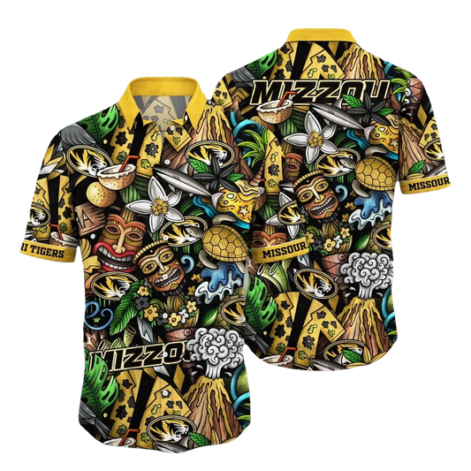 Missouri Tigers NCAA Flower Aloha Hawaiian Shirt 6, NCAA Hawaiian Shirt Moonbestprint