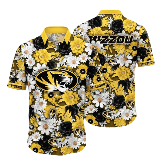 Missouri Tigers NCAA Flower Aloha Hawaiian Shirt 8, NCAA Hawaiian Shirt Moonbestprint