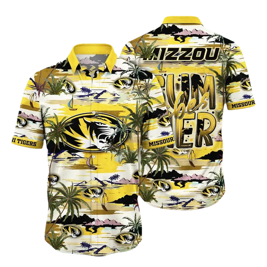 Missouri Tigers NCAA Flower Aloha Hawaiian Shirt 9, NCAA Hawaiian Shirt Moonbestprint