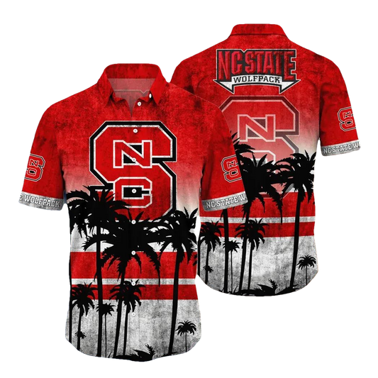 NC State Wolfpack Aloha Hawaiian Shirt, NCAA Hawaiian Shirt Moonbestprint