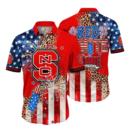 NC State Wolfpack NCAA Aloha Hawaiian Shirt 2, NCAA Hawaiian Shirt Moonbestprint