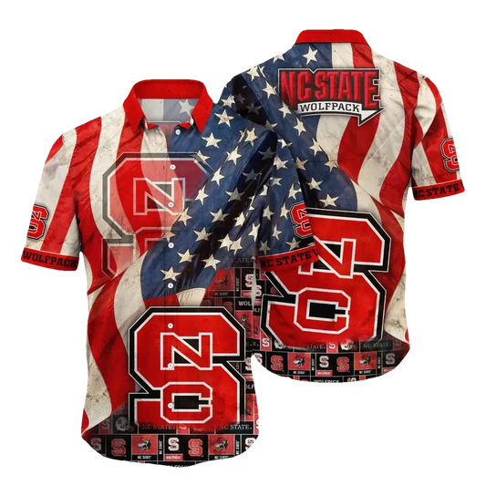 NC State Wolfpack NCAA Flower Aloha Hawaiian Shirt 11, NCAA Hawaiian Shirt Moonbestprint