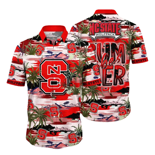 NC State Wolfpack NCAA Flower Aloha Hawaiian Shirt 9, NCAA Hawaiian Shirt Moonbestprint