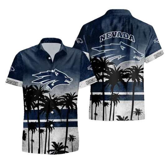 Nevada Wolf Pack Style Hot Trending Summer Aloha Hawaiian Shirt, NCAA Hawaiian Shirt Moonbestprint