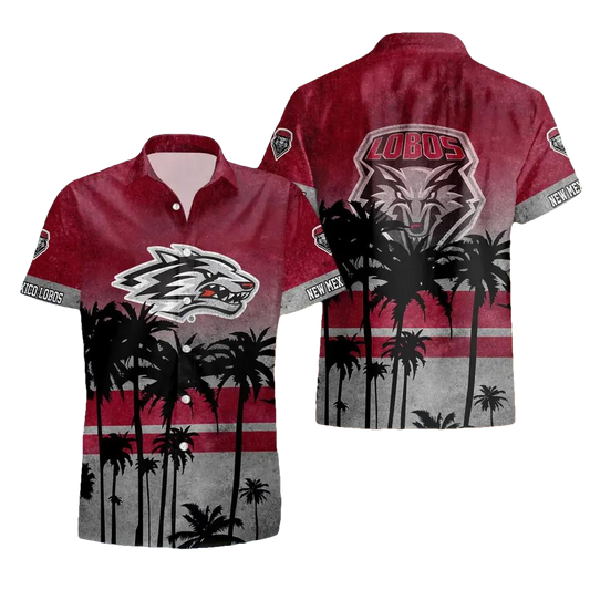 New Mexico Lobos Style Hot Trending Summer Aloha Hawaiian Shirt, NCAA Hawaiian Shirt Moonbestprint