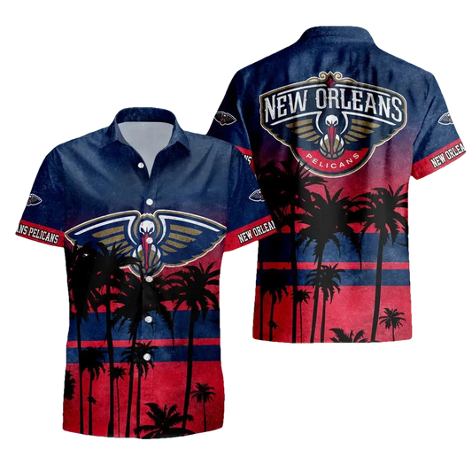 New Orleans Pelicans Aloha Hawaiian Shirt, NCAA Hawaiian Shirt Moonbestprint