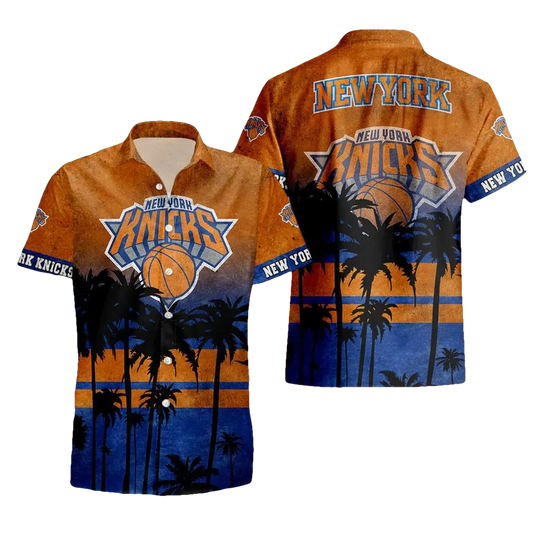 New York Knicks Aloha Hawaiian Shirt, NCAA Hawaiian Shirt Moonbestprint