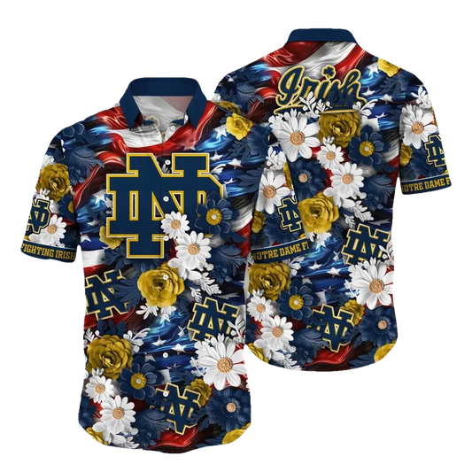 Notre Dame Fighting Irish NCAA Aloha Hawaiian Shirt 1, NCAA Hawaiian Shirt Moonbestprint