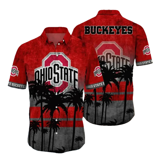 Ohio State Buckeyes Style Hot Trending Summer Aloha Hawaiian Shirt, NCAA Hawaiian Shirt Moonbestprint