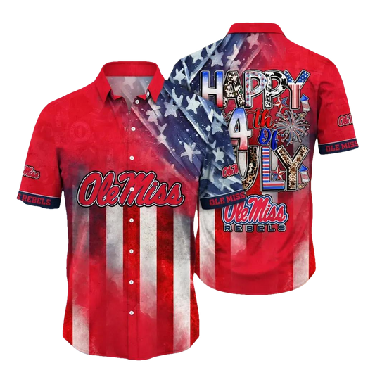Ole Miss Rebels NCAA Aloha Hawaiian Shirt 2, NCAA Hawaiian Shirt Moonbestprint