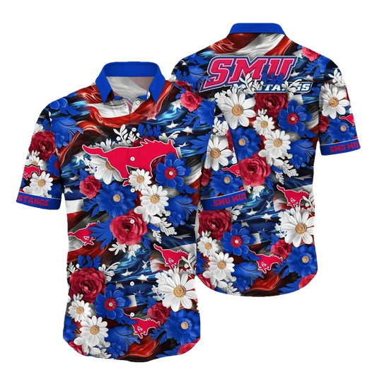 SMU Mustangs NCAA Aloha Hawaiian Shirt 1, NCAA Hawaiian Shirt Moonbestprint