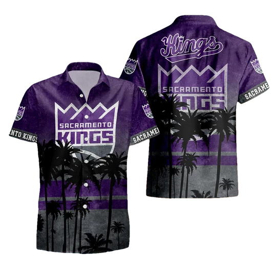 Sacramento Kings Aloha Hawaiian Shirt, NCAA Hawaiian Shirt Moonbestprint