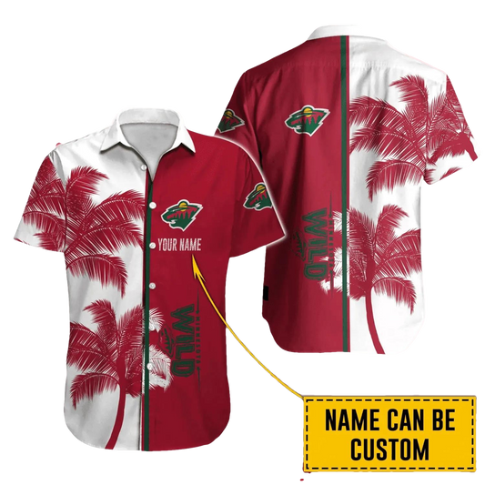 Minnesota Wild Custom Hawaii Shirt, NHL Hawaiian Shirt Moonbestprint