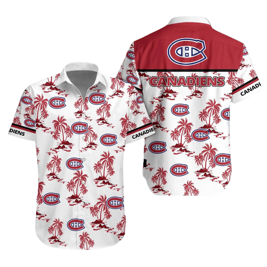 Montreal Canadiens Aloha Shirt, NHL Hawaiian Shirt Moonbestprint