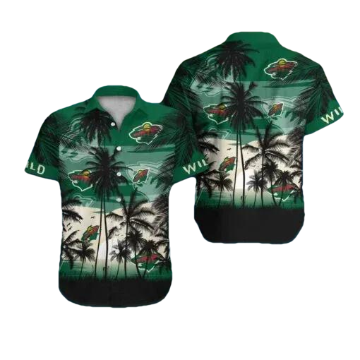 Minnesota Wild Hawaiian Shirt, NHL Hawaiian Shirt Moonbestprint