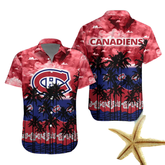 Montreal Canadiens Hawaiian Shirt 1, NHL Hawaiian Shirt Moonbestprint