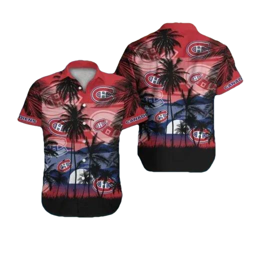 Montreal Canadiens Hawaiian Shirt 2, NHL Hawaiian Shirt Moonbestprint