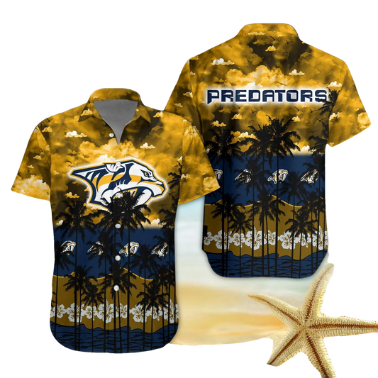 Nashville Predators Hawaiian Shirt 2, NHL Hawaiian Shirt Moonbestprint