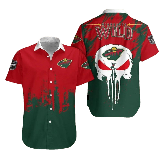 Minnesota Wild Hawaiian Shirts, NHL Hawaiian Shirt Moonbestprint