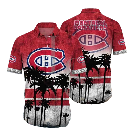 Montreal Canadiens NHL Hawaiian Shirt Style Hot Trending Summer, NHL Hawaiian Shirt Moonbestprint