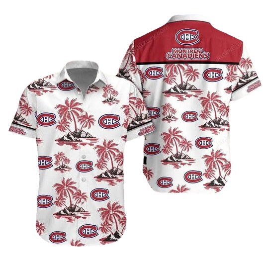 Montreal Canadiens Summer Shirt Hawaiian Shirt, NHL Hawaiian Shirt Moonbestprint