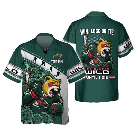 Minnesota Wild Team Hawaiian Shirt, NHL Hawaiian Shirt Moonbestprint