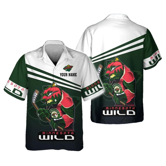 Minnesota Wild Team Hawaiian Shirt 2, NHL Hawaiian Shirt Moonbestprint