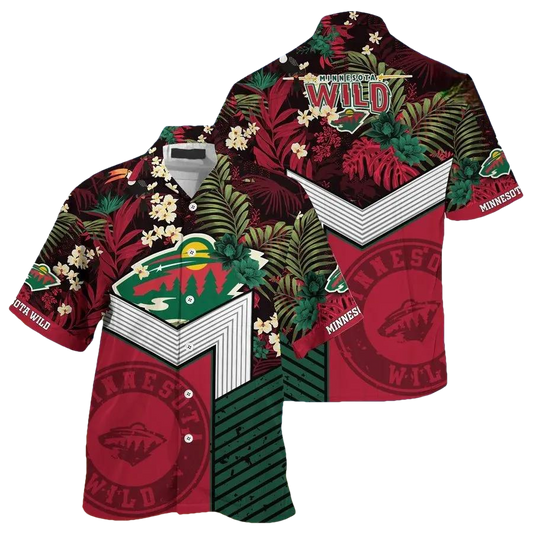 Minnesota Wild Team Hawaiian Shirt 3, NHL Hawaiian Shirt Moonbestprint