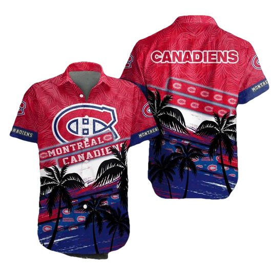 Nhl Montreal Canadiens Hawaiian Shirt, NHL Hawaiian Shirt Moonbestprint