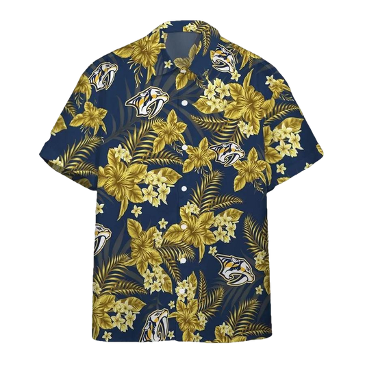Nashville Predators Team Hawaiian Shirt 5, NHL Hawaiian Shirt Moonbestprint