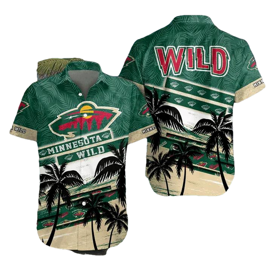 Nhl Minnesota Wild Hawaiian Shirt, NHL Hawaiian Shirt Moonbestprint
