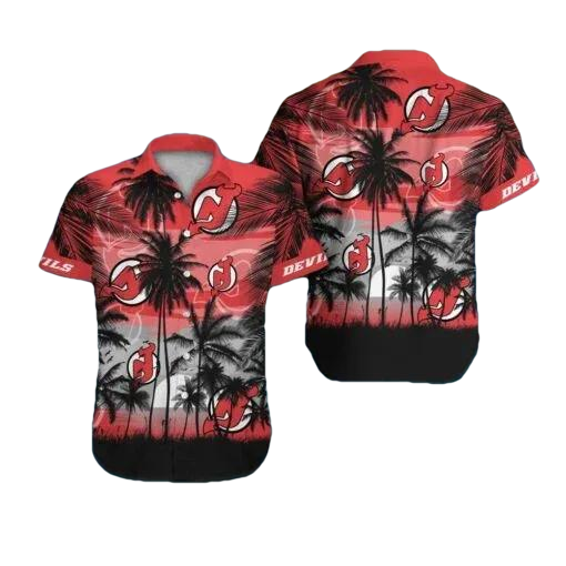 New Jersey Devils Hawaiian Shirt 1, NHL Hawaiian Shirt Moonbestprint