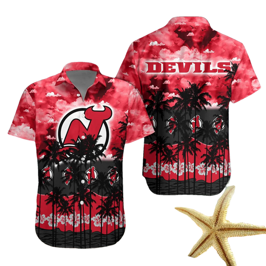 New Jersey Devils Hawaiian Shirt 2, NHL Hawaiian Shirt Moonbestprint