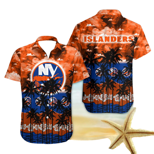 New York Islanders Hawaiian Shirt 2, NHL Hawaiian Shirt Moonbestprint