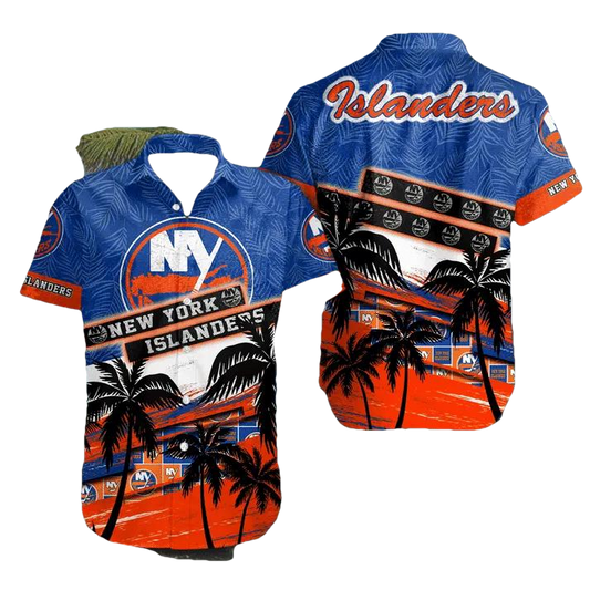 Nhl New York Islanders Hawaiian Shirt, NHL Hawaiian Shirt Moonbestprint