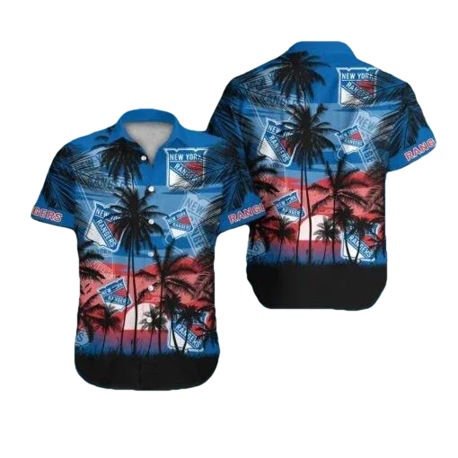 New York Rangers Hawaiian Shirt 2, NHL Hawaiian Shirt Moonbestprint